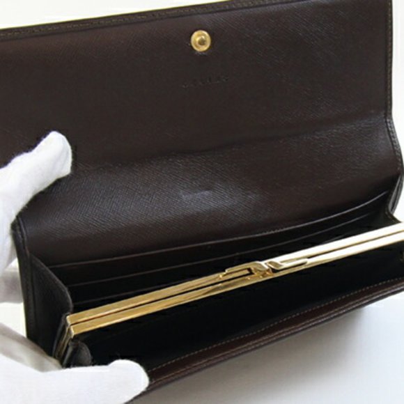 CELINE Brown Leather Wallet - Picture 3 of 9